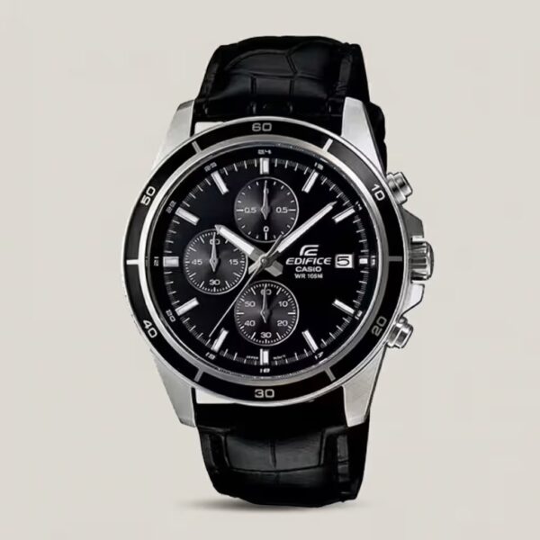 Casio Edifice EFR-526L-1AV Full Black Chronograph Wrist Watch