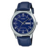 mtp-v006l-2budf blue leather Band With Blue Dial Men's Wrist Watch