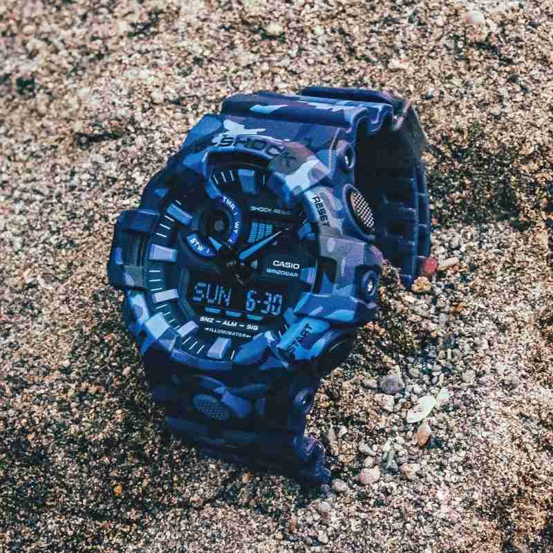 thin blue line watch g shock