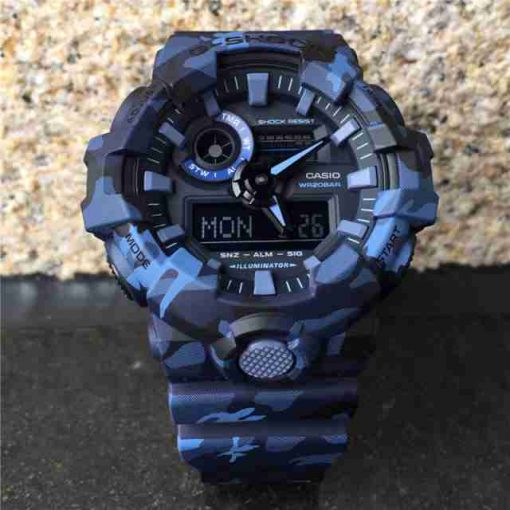g shock blue line