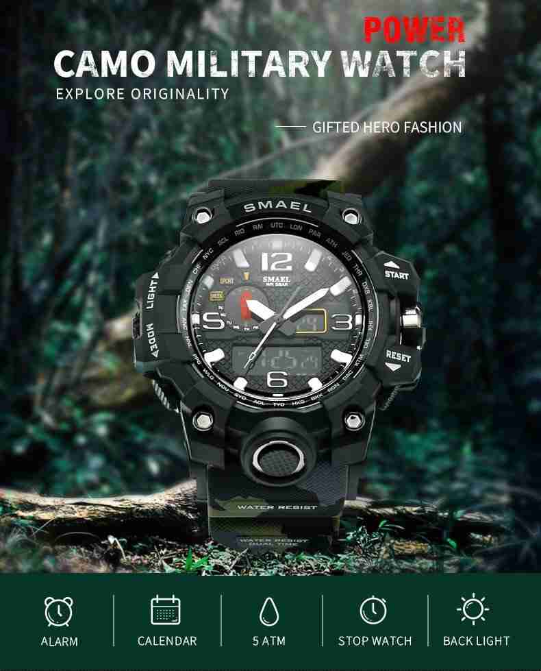 smael watch army green
