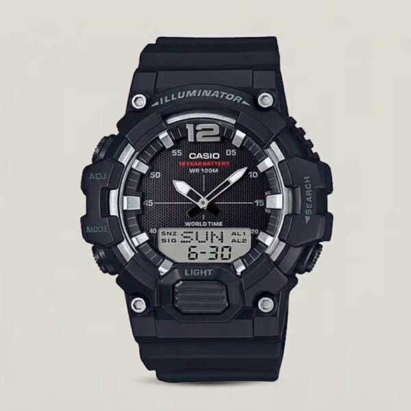 Casio-hdc-700-1av Resin Band Illuminator Stylish Youth Series Digital Men's Sports Watch