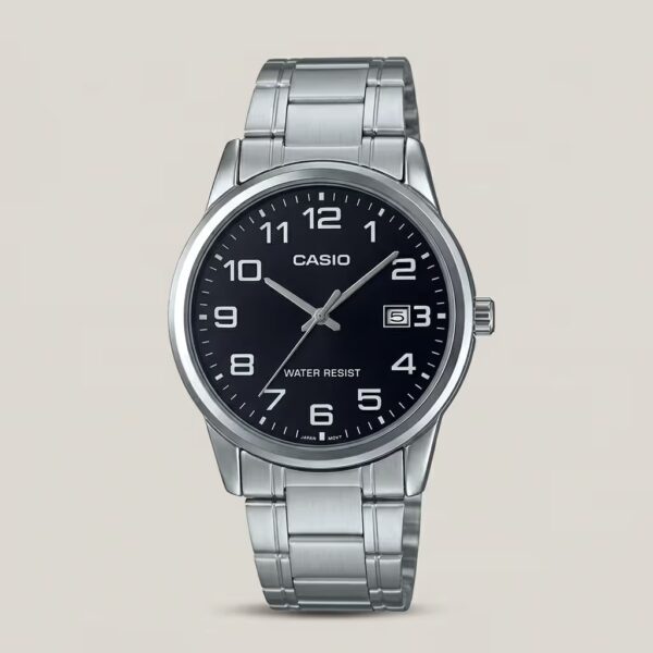 mtp-v001d-1b casio black round numeric dial men's wrist watch in Pakistan
