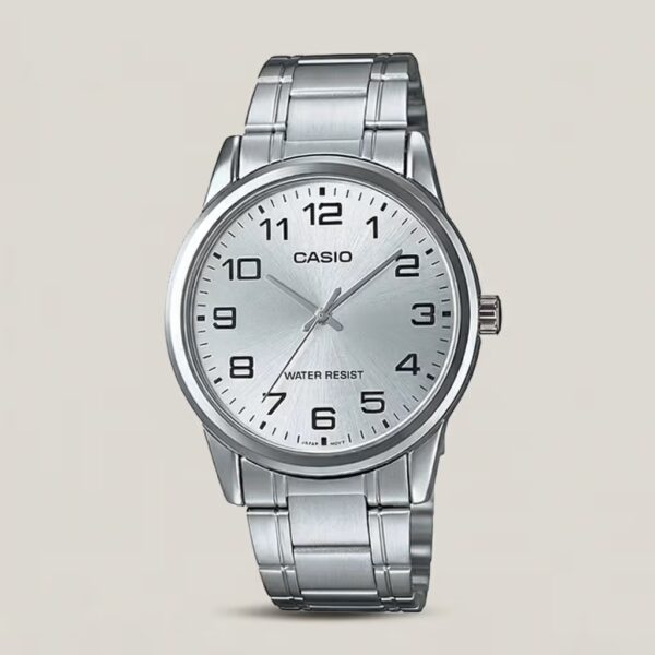 mtp-v001d-7b casio silver chain with silver dial men's enticer series wrist watch in Pakistan