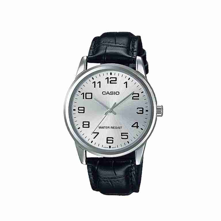 casio leather watch for men