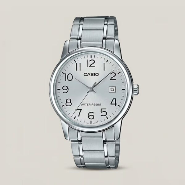 MTP-V002D-7B Silver Stainless Steel With Silver Dial men's Wrist Watch