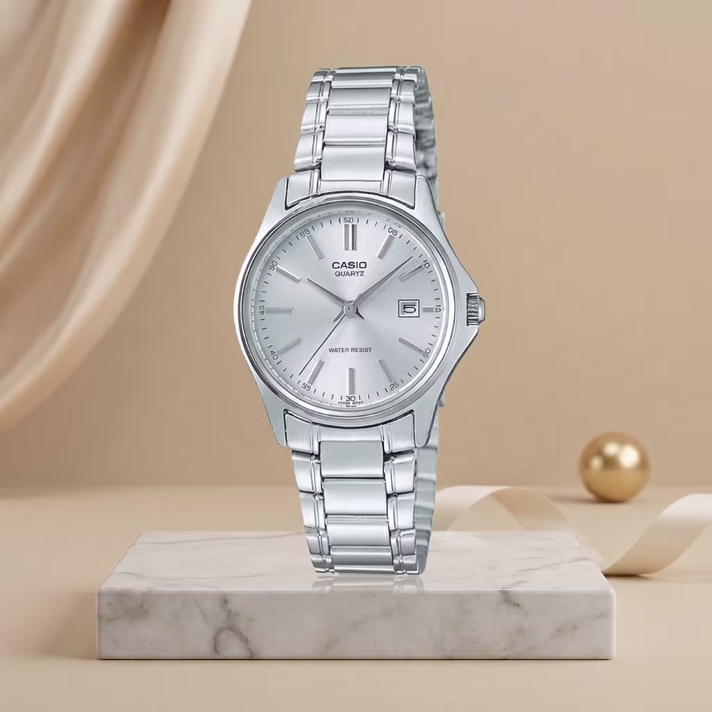 Casio Enticer Women's Silver Dial Stainless Steel Watch, LTP-1183A-7ADF