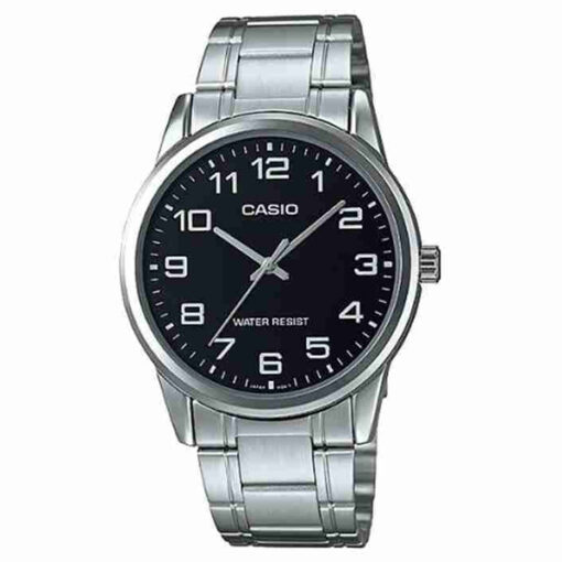 mtp-v001d-1b casio black round numeric dial men's wrist watch in Pakistan