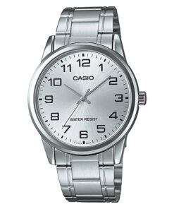 mtp-v001d-7b casio silver chain with silver dial men's enticer series wrist watch in Pakistan