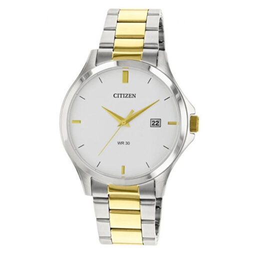 Citizen DZ0024-57A two tone stainless steel white analog dial mens wrist watch