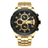Curren 8337 Golden Stainless Steel Black Dial Men's Gift Watch