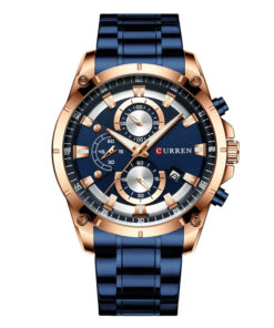 8360 Blue Dial Blue Stainless Steel Men's Wrist Watch