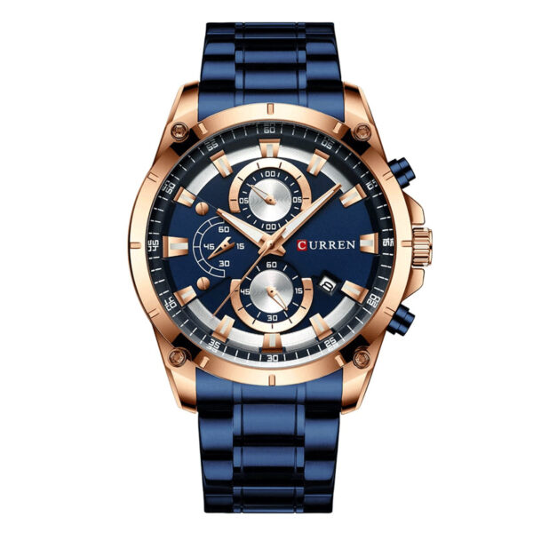 8360 Blue Dial Blue Stainless Steel Men's Wrist Watch
