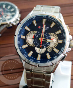 Curren 8363 Blue Dial Men's Chronograph Wrist Watch