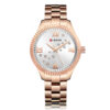Curren 9009 Rose Gold Stainless Steel White Dial Women's Gift Watch