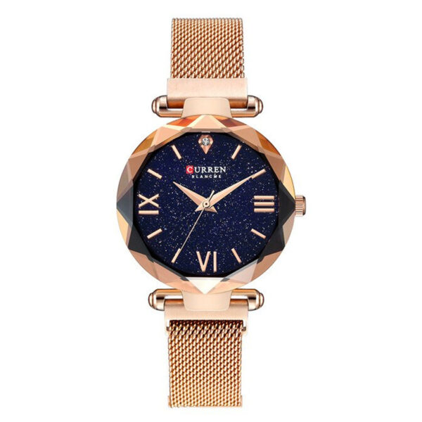 Curren 9063 Mesh Stap Blue Dial Ladies Gift Watch
