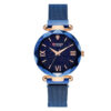 Curren 9063 Blue Mesh Chain Watch For Ladies