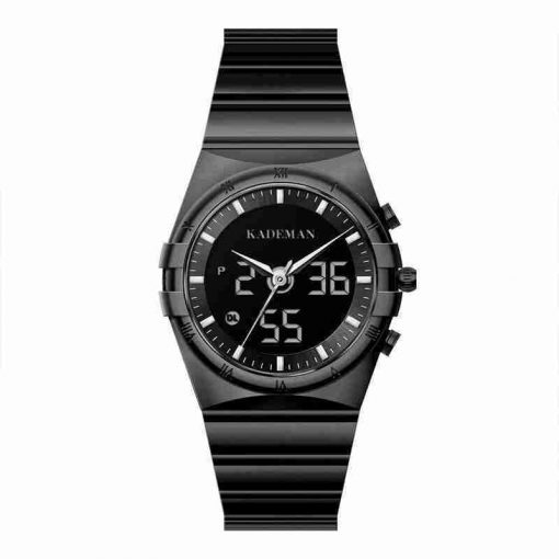 Kademan K9079 black dual analog digital steel fashion unisex watch