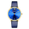 curren 9040l blue leather strap blue dial ladies analog wrist watch