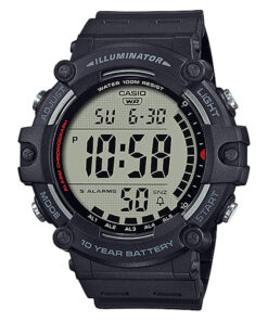 AE-1500WH-1AV Resin Band Big Dial Digital Sports Wrist Watch