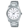 MTP-1302D-7B3 Silver Stainless Steel With White Dial Arabic Number Men's Wrist Watch
