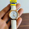 QZ13J111Y White Leather Analog dial Ladies Gift Watch