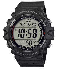 Casio AE-1500WH-1A big dial black strap men's digital watch