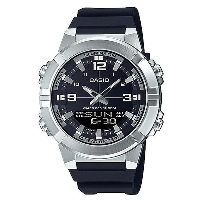 Casio AMW-870-1AV Stainless Steel Digital Sports Wrist Watch