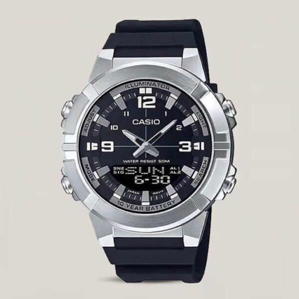 Casio amw-870-1av Black Resin Band With Black Dial digital Wrist Watch