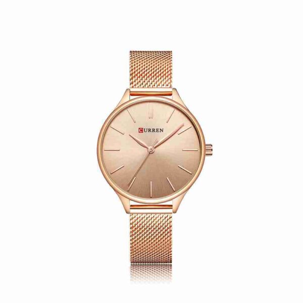 curren 9024 rose gold female gift watch