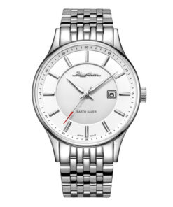 Rhythm ES1404S01 silver Stainless steel white dial mens wrist watch