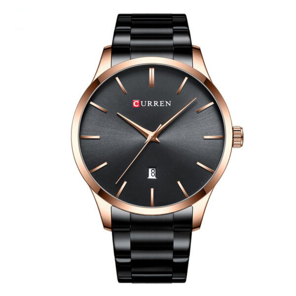 8357 Black Stainless Steel Black Dial Curren Men's Wrist Watch