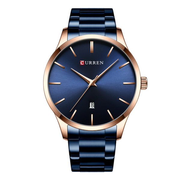 8357 Blue Stainless Steel Blue Dial Curren Men's Gift Watch