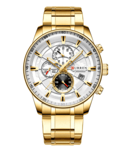 8362 Curren Golden Stainles Steel White Dial Men's Watch