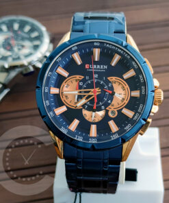 Curren 8363 Full Blue Men's Chronograph Gift Watch