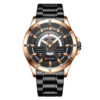 curren8381 black stainless steel black dial men's analog gift watch