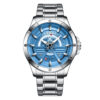 curren 8381 silver stainless steel blue dial analog men's wrist watch
