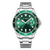 Curren 8388 Silver Stainless Steel Green Dial Men's Wrist Watch