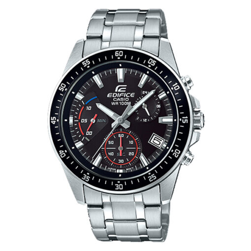 Casio Edifice EFV-540D-1AVUDF model men's black dial retrograde chronograph mens wrist watch