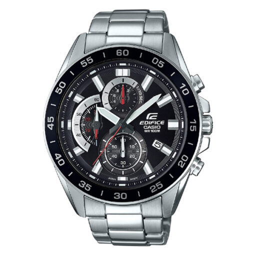 Casio Edifice EFV-550D-1AV men's black dial chronograph wrist watch
