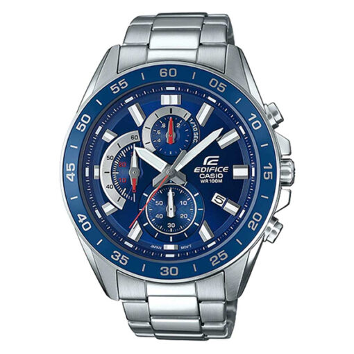 Casio Edifice EFV-550D-2AV blue dial mens chronograph wrist watch