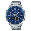 Casio Edifice EFV-C100D-2AV silver stainless steel blue analog digital dial men's wrist watch