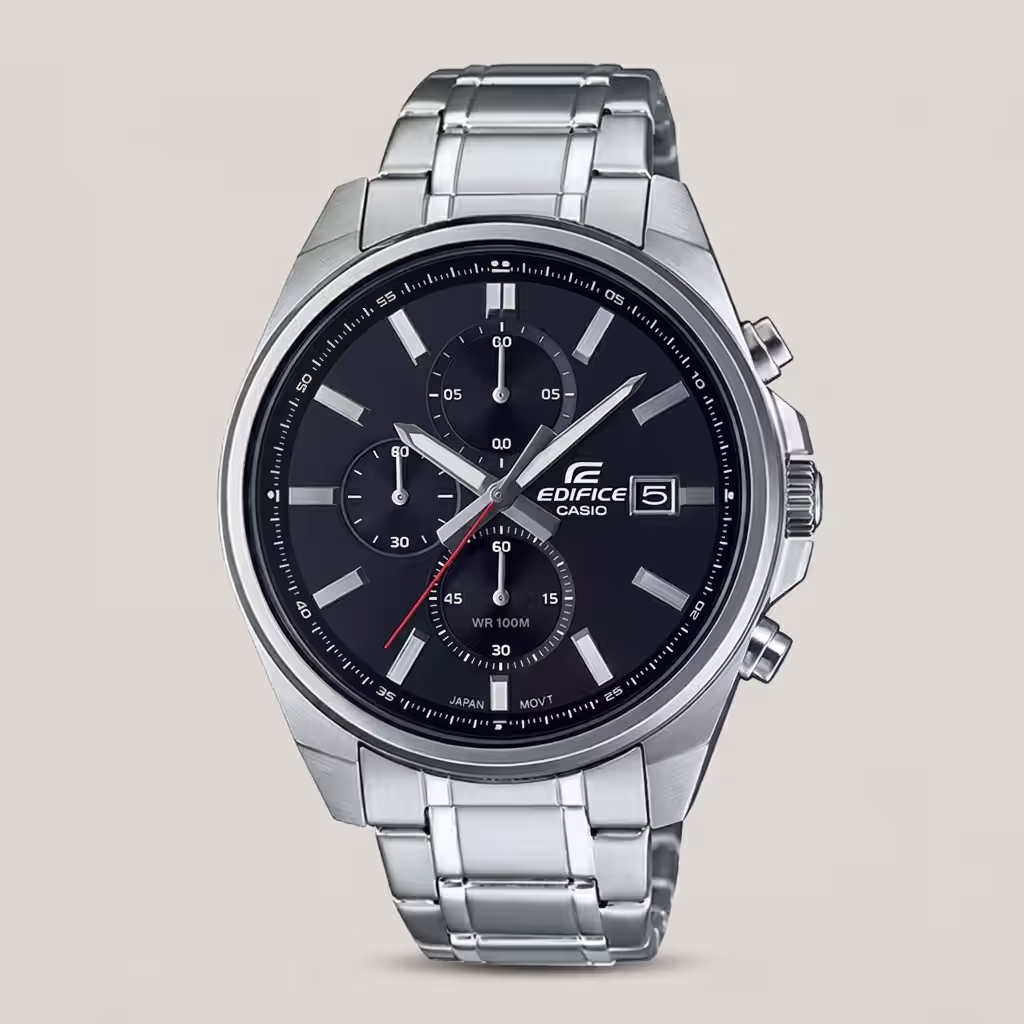 Casio Edifice EFV-610D-1AV Chronograph Men's Watch Black Dial Stainless Steel | Original Edifice Pakistan