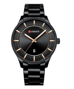 Curren 8347 full black men's stainless steel mens wrist watch