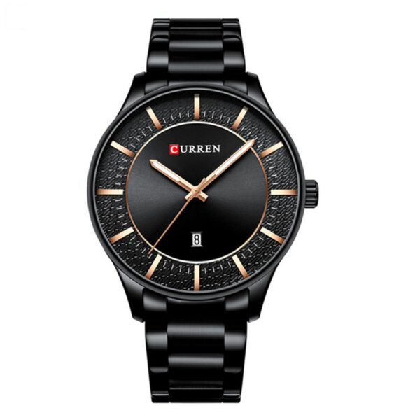 Curren 8347 full black men's stainless steel mens wrist watch