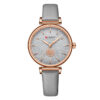 Curren 9078 Grey Leather Strap Gray Dial Ladies Timepiece