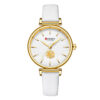 Curren 9078 White Leather Strap White Dial Ladies Wrist Watch