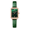 curren 9082 green leather strap green dial ladies analog wrist watch