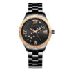 9009 Curren Black Stainless Steel Black Dial Analog Ladies Hand Watch