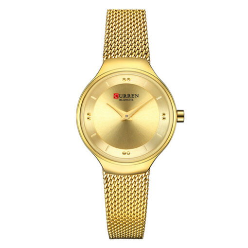9028 curren ladies full golden fashion wrist watch for dress & party wear